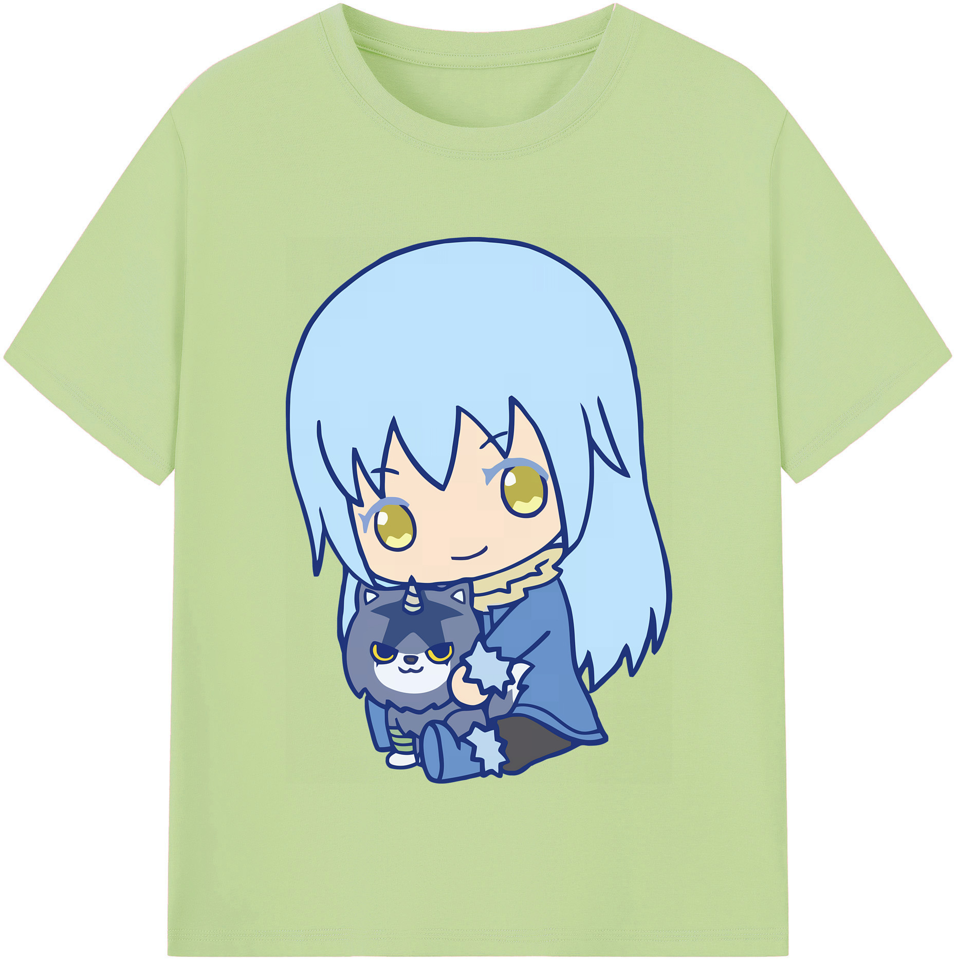 （画像用） 転スラ Regarding Reincarnated to Slime 綿100％半袖Tシャツ（フロントプリント）